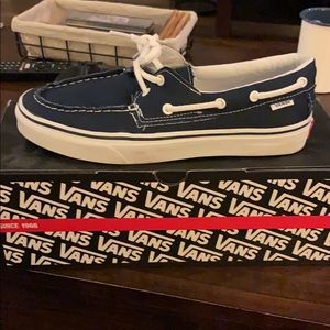 Vans Zapato Del Barco in Navy/True White